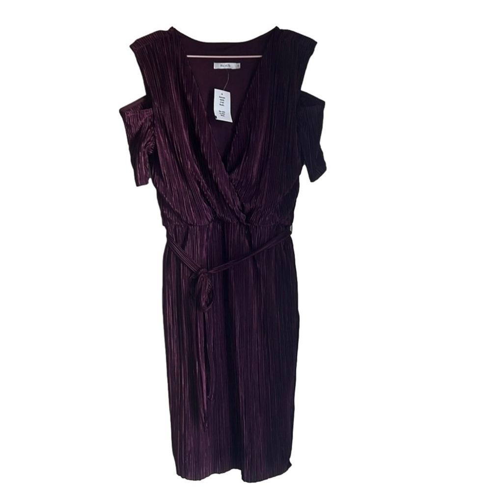 NWT Ricki’s Pleated Cold Shoulder Dress